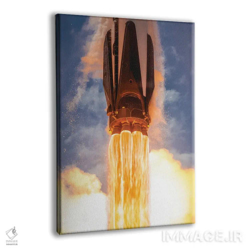 تابلو پرتاب موشک فالکن ۹ اسپیساکس (۴) اثر الکس جی پرز - نمای پرسپکتیو محصول