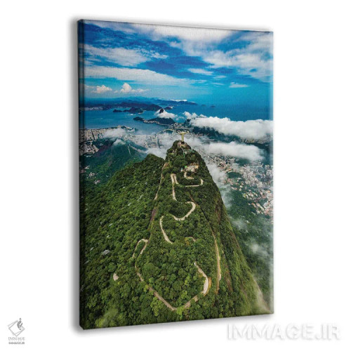 تابلو مجسمه مسیح منجی مشرف به ریو دو ژانیرو، برزیل (۱) اثر الکس جی پرز - نمای پرسپکتیو محصول