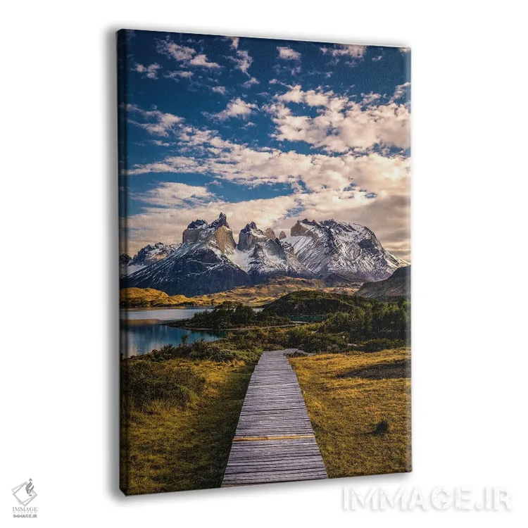 تابلو مناظر کوهستانی توریس دل پاین، پاتاگونیا، شیلی (۶) اثر الکس جی پرز - نمای پرسپکتیو محصول