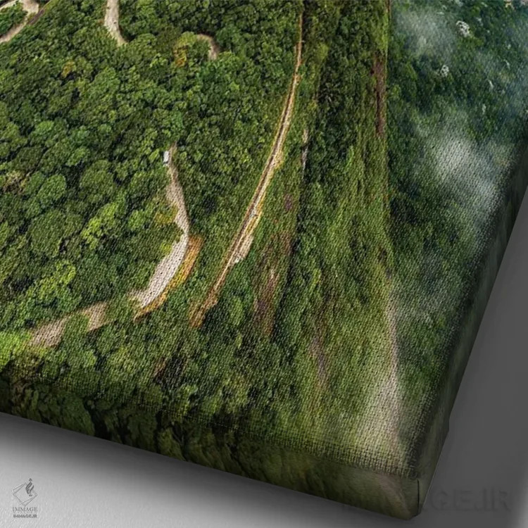 تابلو مجسمه مسیح منجی مشرف به ریو دو ژانیرو، برزیل (۱) اثر الکس جی پرز - نمای نزدیک بافت بوم