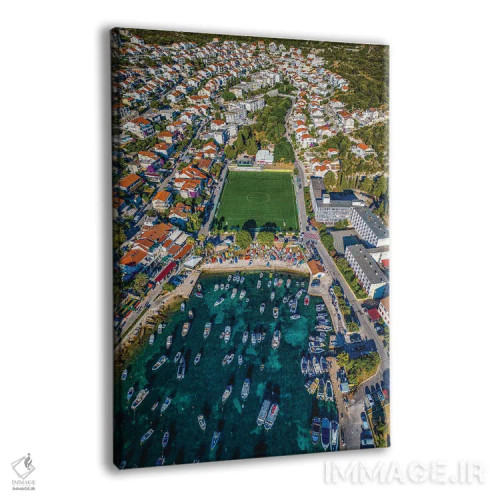 تابلو زمین فوتبال شهر کوچک هوار، کرواسی اثر الکس جی پرز - نمای پرسپکتیو محصول