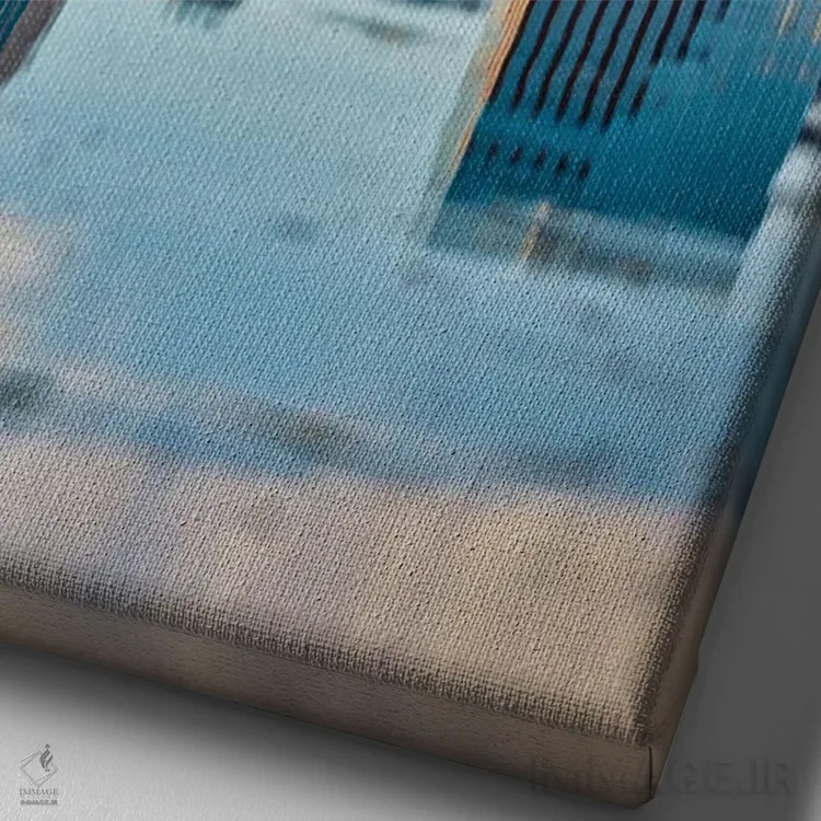 تابلو نمای افقی مرکز شهر اورلاندو فلوریدا و دریاچه (۵) اثر الکس جی پرز - نمای نزدیک بافت بوم