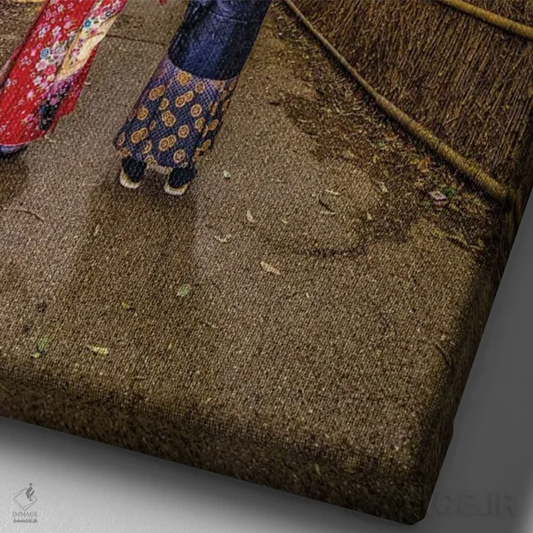 تابلو Kyoto, Japan II,قدمزنی در جنگل بامبوی آراشیاما، کیوتو، ژاپن (۲) اثر الکس جی پرز - نمای نزدیک بافت بوم