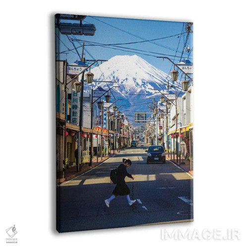 تابلو Japan II,منظره کوه فوجی از میان خیابانهای فوجینومیا، ژاپن (۲) اثر الکس جی پرز - نمای پرسپکتیو محصول