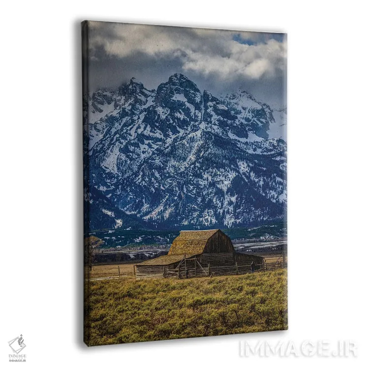 تابلو انبار کشاورزی کوههای بزرگ تیتون (۲) اثر الکس جی پرز - نمای پرسپکتیو محصول