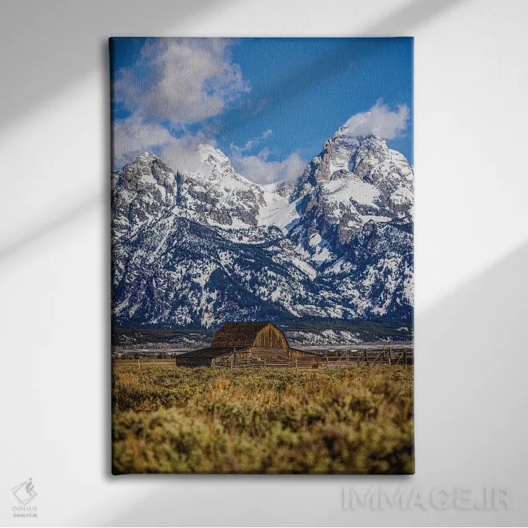 تابلو رشتهکوههای بزرگ تیتون (۷) اثر الکس جی پرز - نمای روبهرو روی دیوار