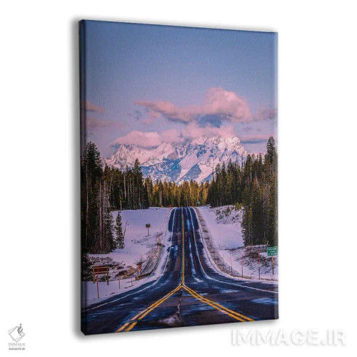 تابلو جادهٔ منظرهدار طلوع گرند تیتون اثر الکس جی پرز - نمای پرسپکتیو محصول