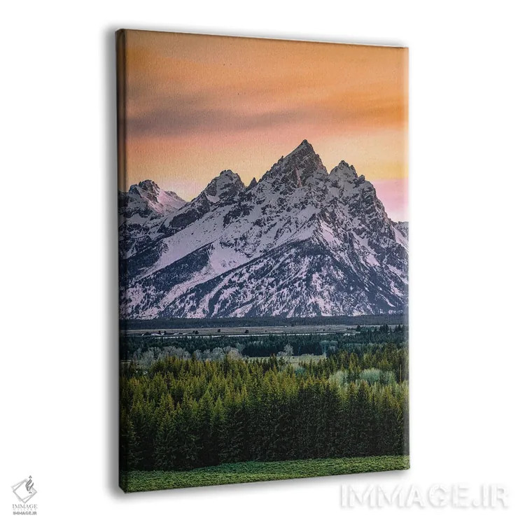 تابلو طلوع آفتاب بر رشتهکوه گرند تیتون شماره ۱ اثر الکس جی پرز - نمای پرسپکتیو محصول