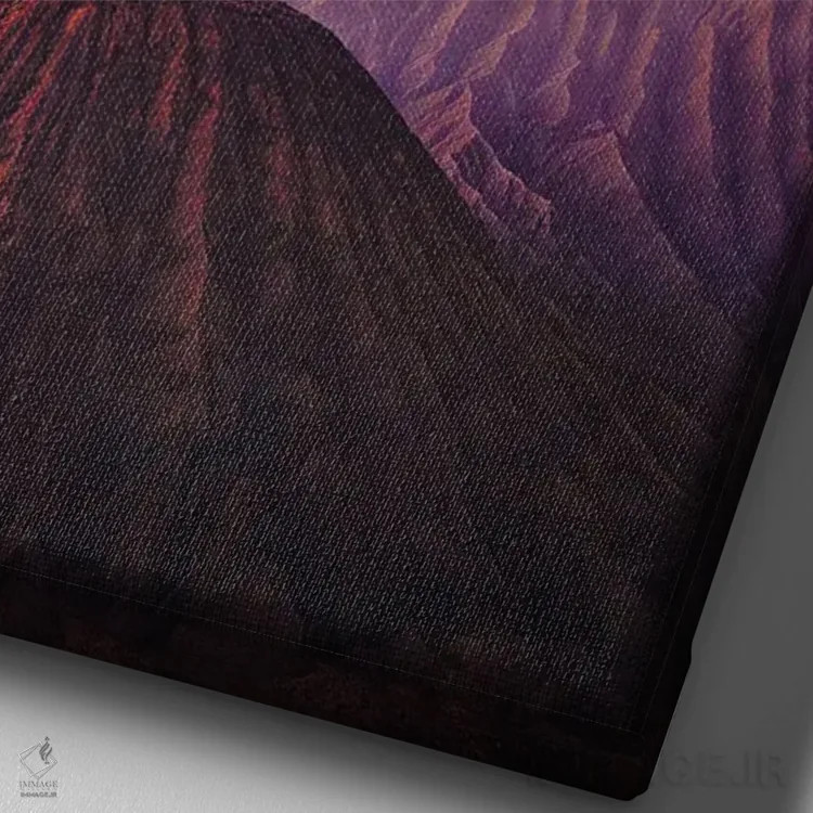 تابلو طلوع آفتاب آتشفشان برومو اندونزی شماره ۴ اثر الکس جی پرز - نمای نزدیک بافت بوم