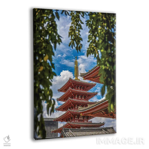 تابلو معبد سنسوجی توکیو ژاپن اثر الکس جی پرز - نمای پرسپکتیو محصول