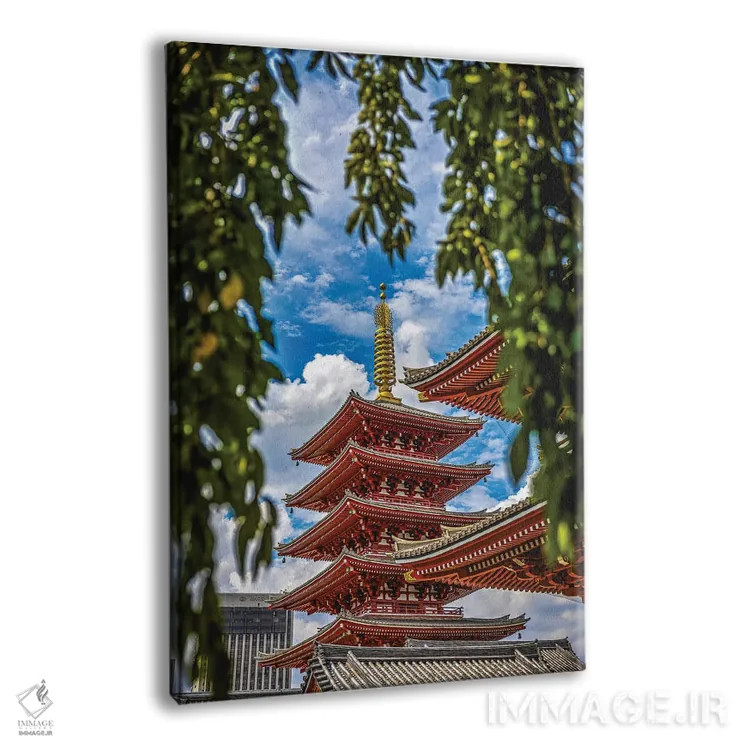 تابلو معبد سنسوجی توکیو ژاپن اثر الکس جی پرز - نمای پرسپکتیو محصول