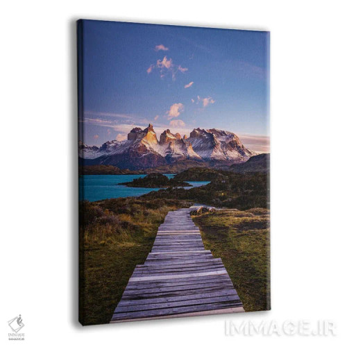 تابلو مسیر پیادهروی طلوع پاتاگونیا اثر الکس جی پرز - نمای پرسپکتیو محصول