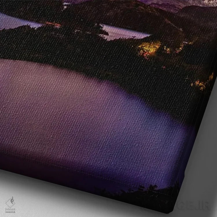 تابلو طلوع پاتاگونیا اثر الکس جی پرز - نمای نزدیک بافت بوم