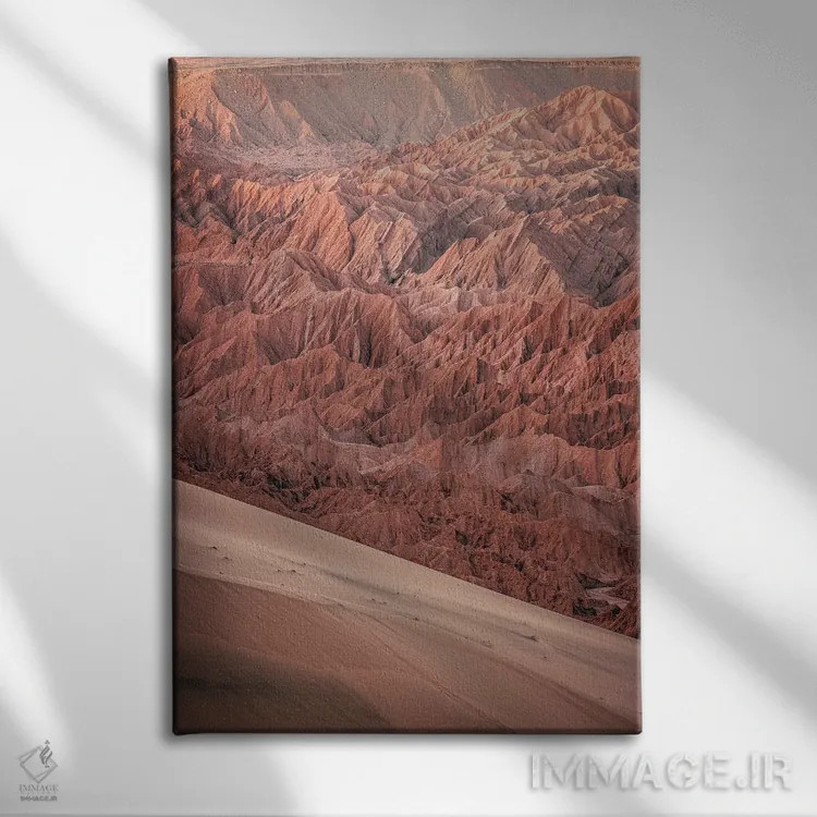 تابلو دره صحرای آتاکاما اثر الکس جی پرز - نمای روبهرو روی دیوار