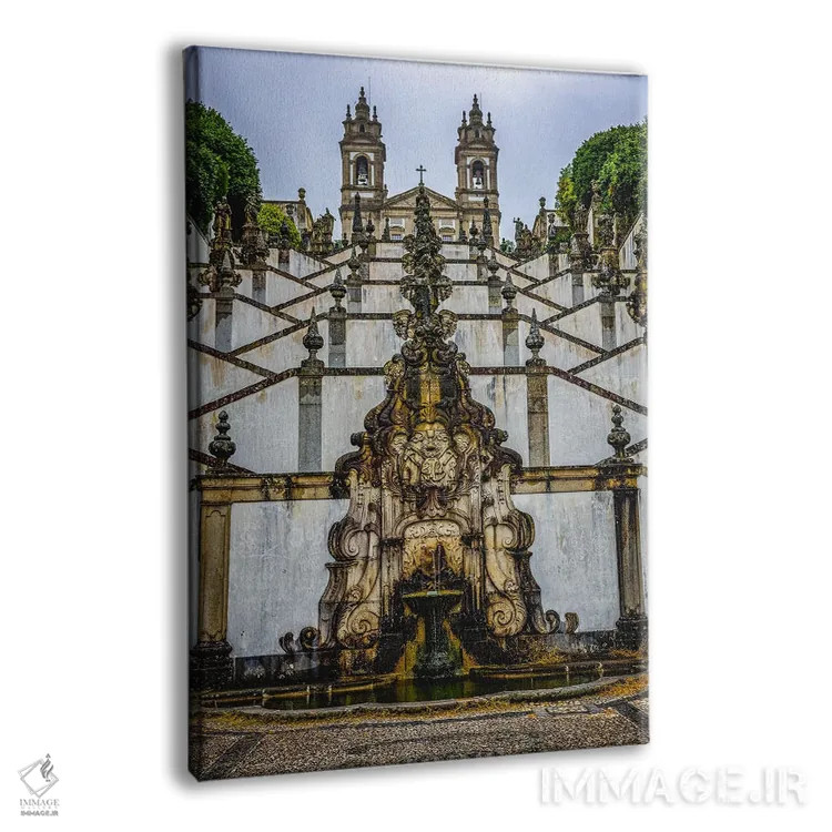 تابلو آبنمای بوم ژزوس دو مونته اثر الکس جی پرز - نمای پرسپکتیو محصول