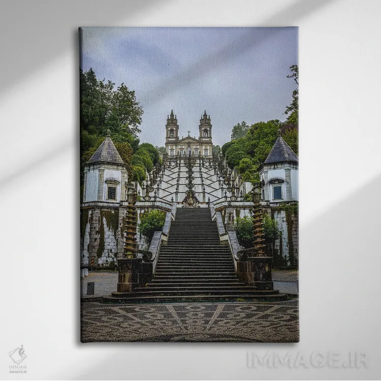 تابلو پلههای بوم ژزوس دو مونته شماره ۱ اثر الکس جی پرز - نمای روبهرو روی دیوار