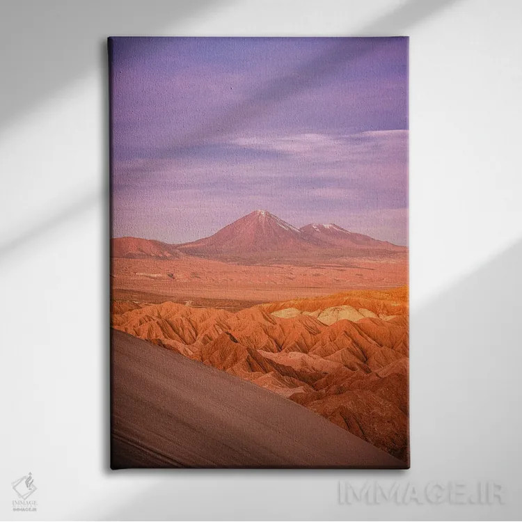 تابلو سکو تماشا صحرای آتاکاما (مکانی برای مشاهده منظره) اثر الکس جی پرز - نمای روبهرو روی دیوار