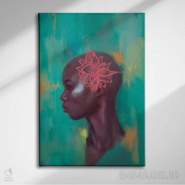 تابلو آماریلیس (گل) اثر الکساندر گراهوفسکی - نمای روبهرو روی دیوار