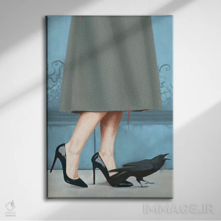 تابلو ملکه از راه میرسد اثر الکساندر گراهوفسکی - نمای روبهرو روی دیوار