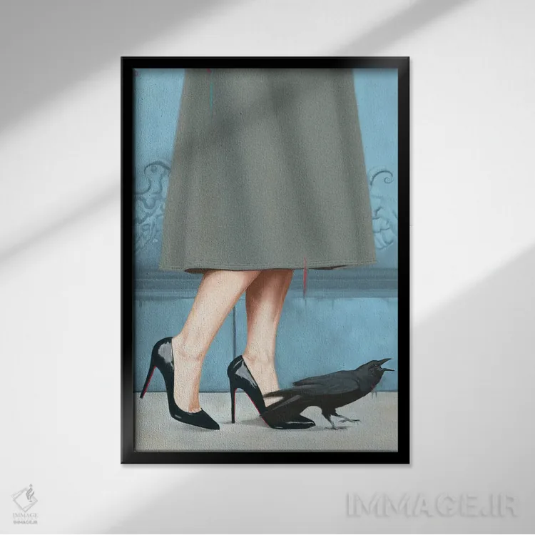 تابلو ملکه از راه میرسد اثر الکساندر گراهوفسکی - نمای قابدار مشکی