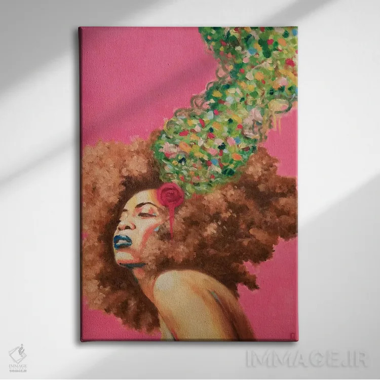 تابلو بادوئیسم (اشاره به سبک اریکا بادو) اثر الکساندر گراهوفسکی - نمای روبهرو روی دیوار