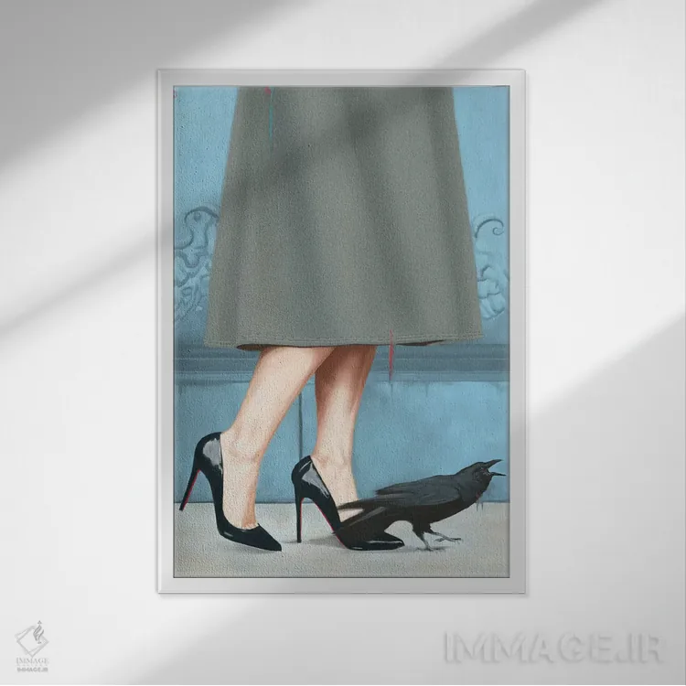 تابلو ملکه از راه میرسد اثر الکساندر گراهوفسکی - نمای قابدار سفید