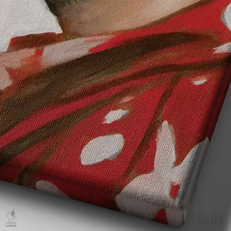 تابلو گروه آرایشگران I اثر الکساندر گراهوفسکی - نمای نزدیک بافت بوم