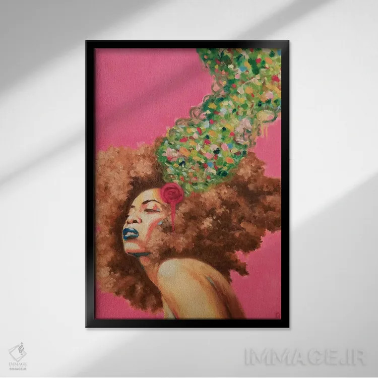 تابلو بادوئیسم (اشاره به سبک اریکا بادو) اثر الکساندر گراهوفسکی - نمای قابدار مشکی