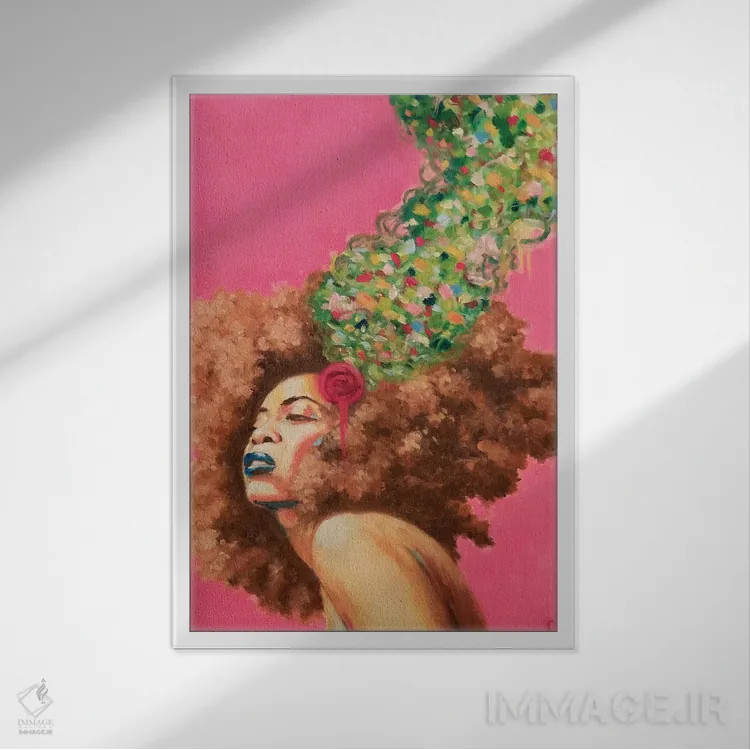 تابلو بادوئیسم (اشاره به سبک اریکا بادو) اثر الکساندر گراهوفسکی - نمای قابدار سفید