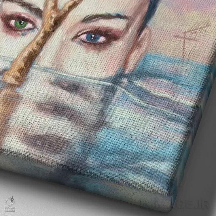 تابلو سرگردان اثر الکساندر گراهوفسکی - نمای نزدیک بافت بوم