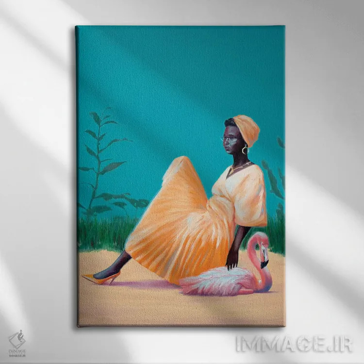 تابلو بازگشت به باغ پلاستیکی اثر الکساندر گراهوفسکی - نمای روبهرو روی دیوار
