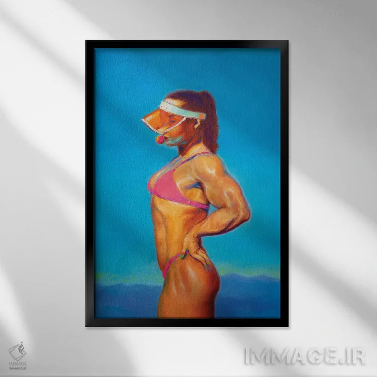 تابلو به من زنگ بزن اثر الکساندر گراهوفسکی - نمای قابدار مشکی