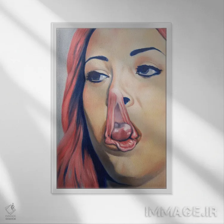 تابلو عینکم کجاست؟ اثر الکساندر گراهوفسکی - نمای قابدار سفید