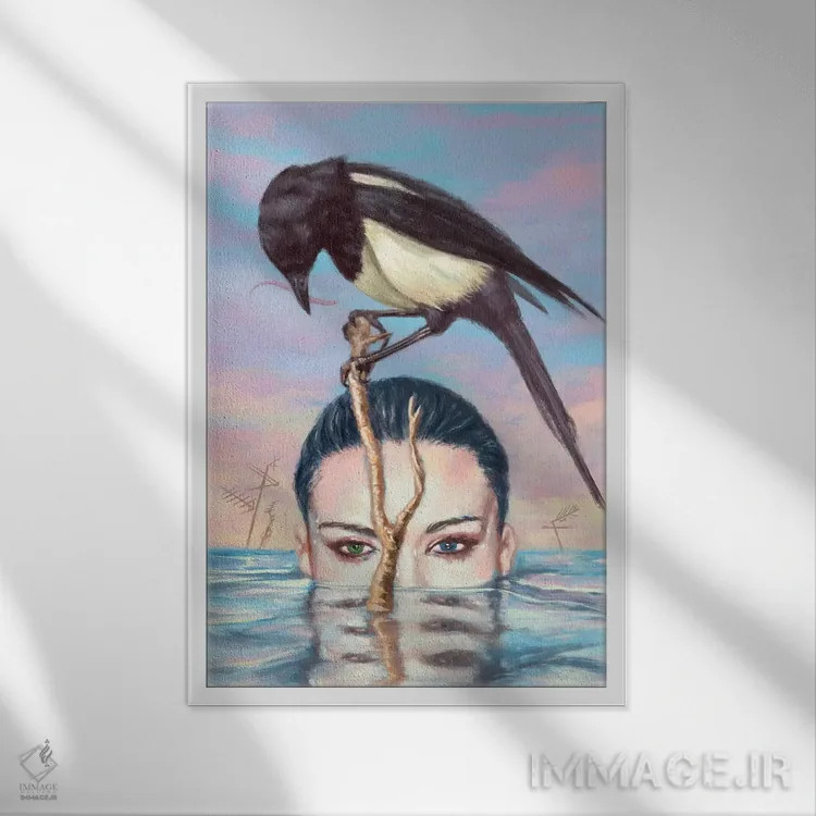 تابلو سرگردان اثر الکساندر گراهوفسکی - نمای قابدار سفید