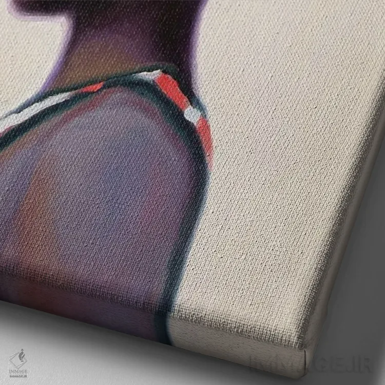 تابلو تمشک (میوه) اثر الکساندر گراهوفسکی - نمای نزدیک بافت بوم