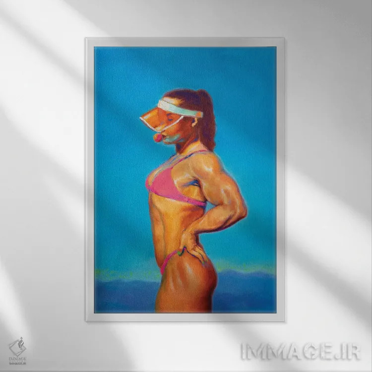 تابلو به من زنگ بزن اثر الکساندر گراهوفسکی - نمای قابدار سفید