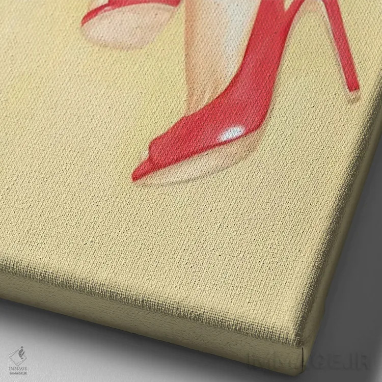 تابلو دوروتی (نام شخصیت) اثر الکساندر گراهوفسکی - نمای نزدیک بافت بوم