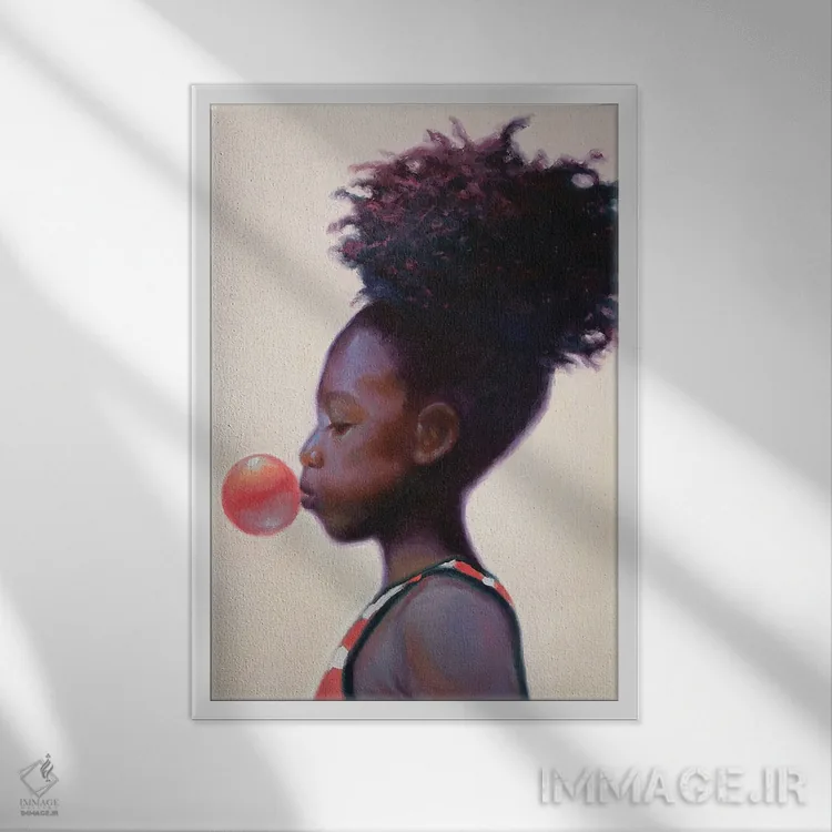 تابلو تمشک (میوه) اثر الکساندر گراهوفسکی - نمای قابدار سفید