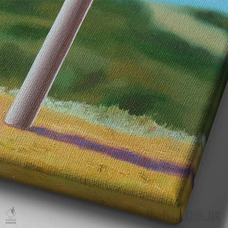 تابلو میتوانم شمارهات را داشته باشم؟ اثر الکساندر گراهوفسکی - نمای نزدیک بافت بوم