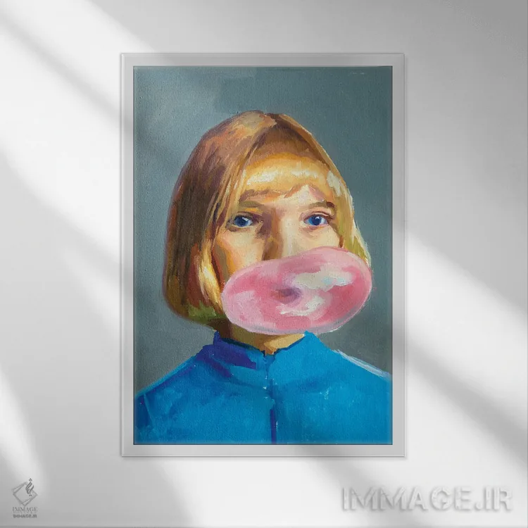 تابلو ویولت بی اثر الکساندر گراهوفسکی - نمای قابدار سفید