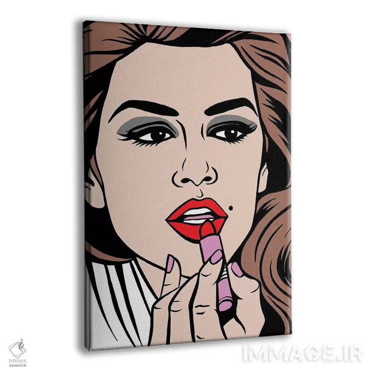 تابلو رژ لب سیندی کرافورد اثر آلیسون گاتچل - نمای پرسپکتیو محصول