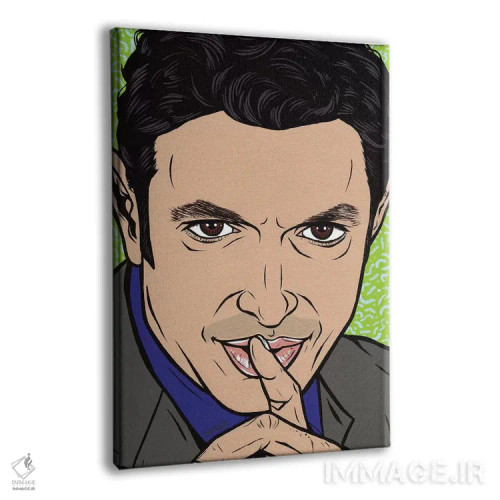 تابلو جف گلدبلوم (بازیگر) اثر آلیسون گاتچل - نمای پرسپکتیو محصول