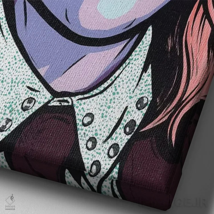 تابلو مویرا رز (شخصیت سریال Schitt's Creek) اثر آلیسون گاتچل - نمای نزدیک بافت بوم