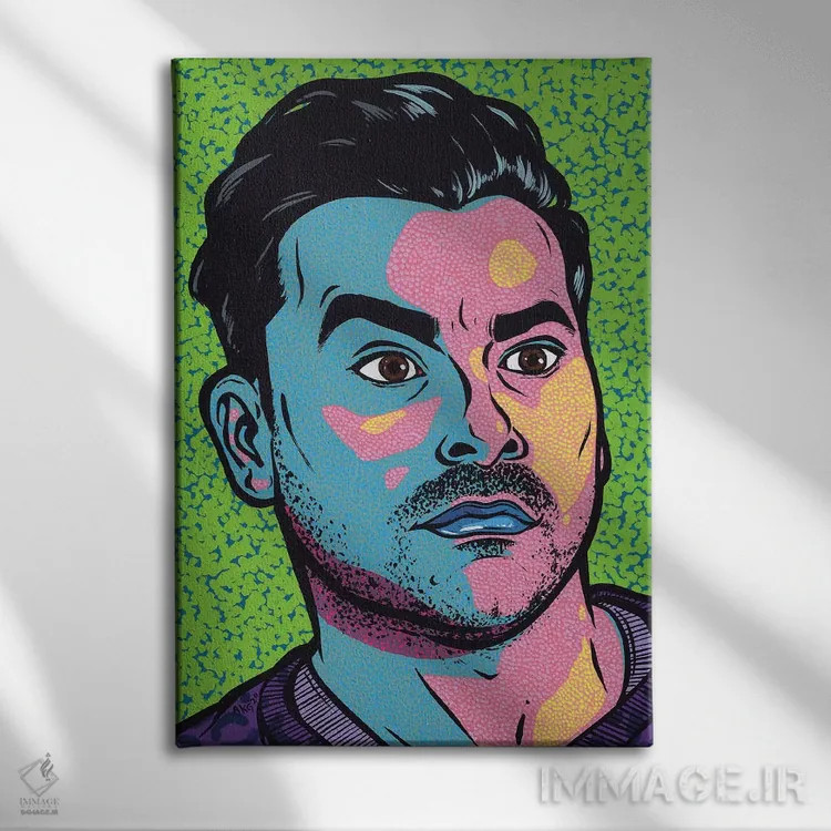 تابلو دیوید (شخصیت سریال Schitt's Creek) اثر آلیسون گاتچل - نمای روبهرو روی دیوار