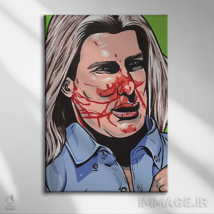 تابلو فابیو در رولرکوستر (اشاره به یک رویداد معروف) اثر آلیسون گاتچل - نمای روبهرو روی دیوار