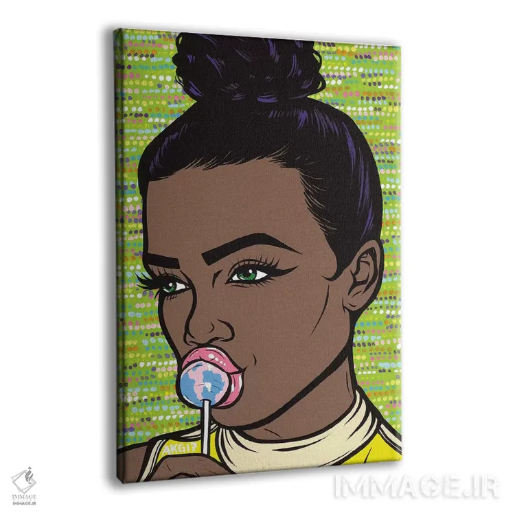 تابلو دختر آبنباتبهدست اثر آلیسون گاتچل - نمای پرسپکتیو محصول