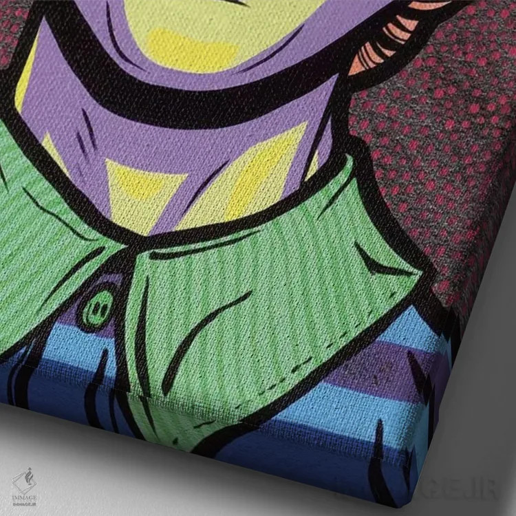 تابلو دختر کمیک گریان هلوئی اثر آلیسون گاتچل - نمای نزدیک بافت بوم