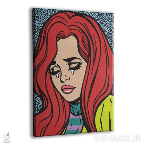 تابلو دختر گریان با موهای قرمز اثر آلیسون گاتچل - نمای پرسپکتیو محصول