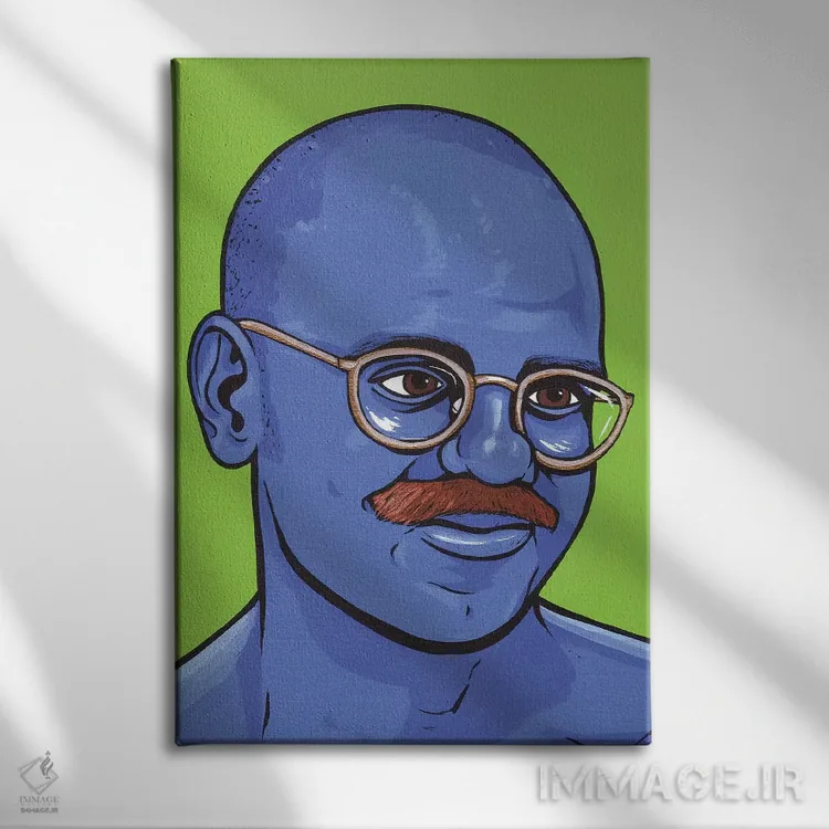 تابلو توبیاس فونکه (شخصیت سریال Arrested Development) اثر آلیسون گاتچل - نمای روبهرو روی دیوار