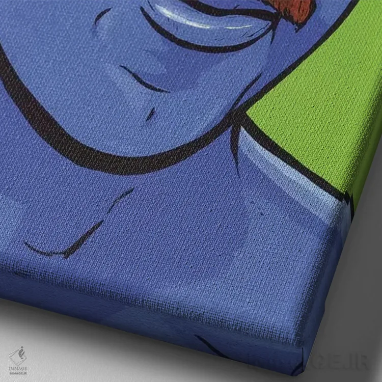 تابلو توبیاس فونکه (شخصیت سریال Arrested Development) اثر آلیسون گاتچل - نمای نزدیک بافت بوم